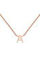 Collar inicial A oro rosa 9 kt , J04382-03-A