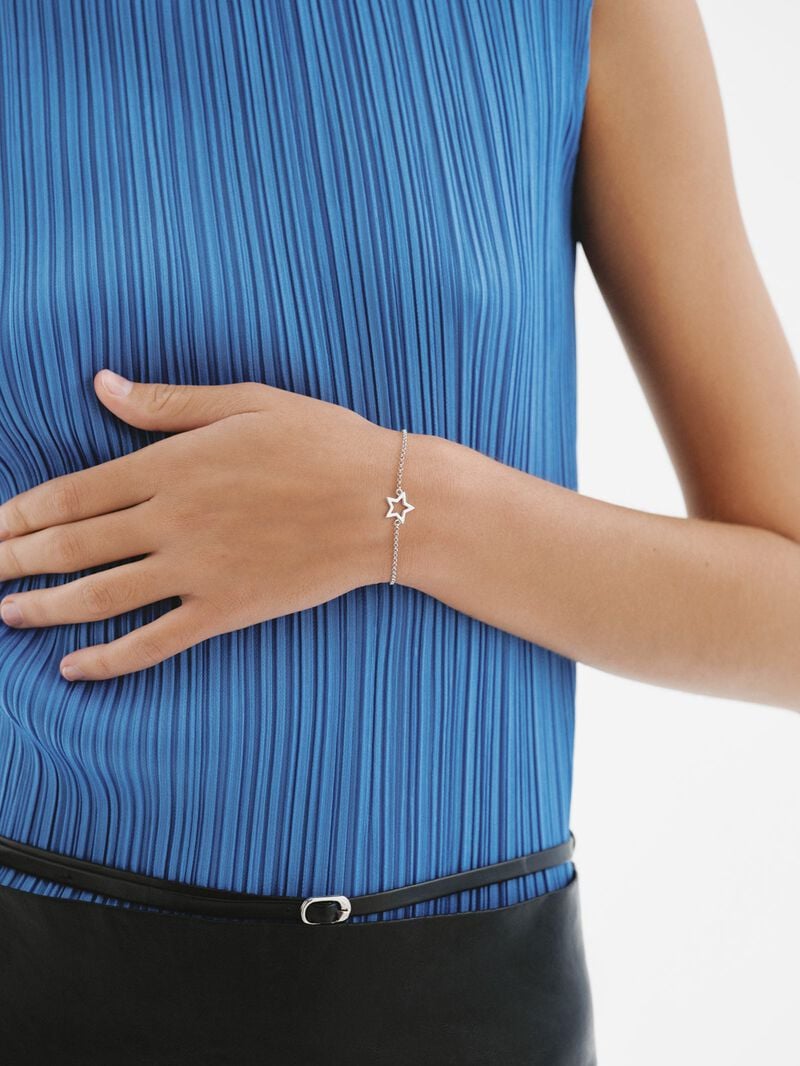 925 Silver bracelet with a star shape image number 3