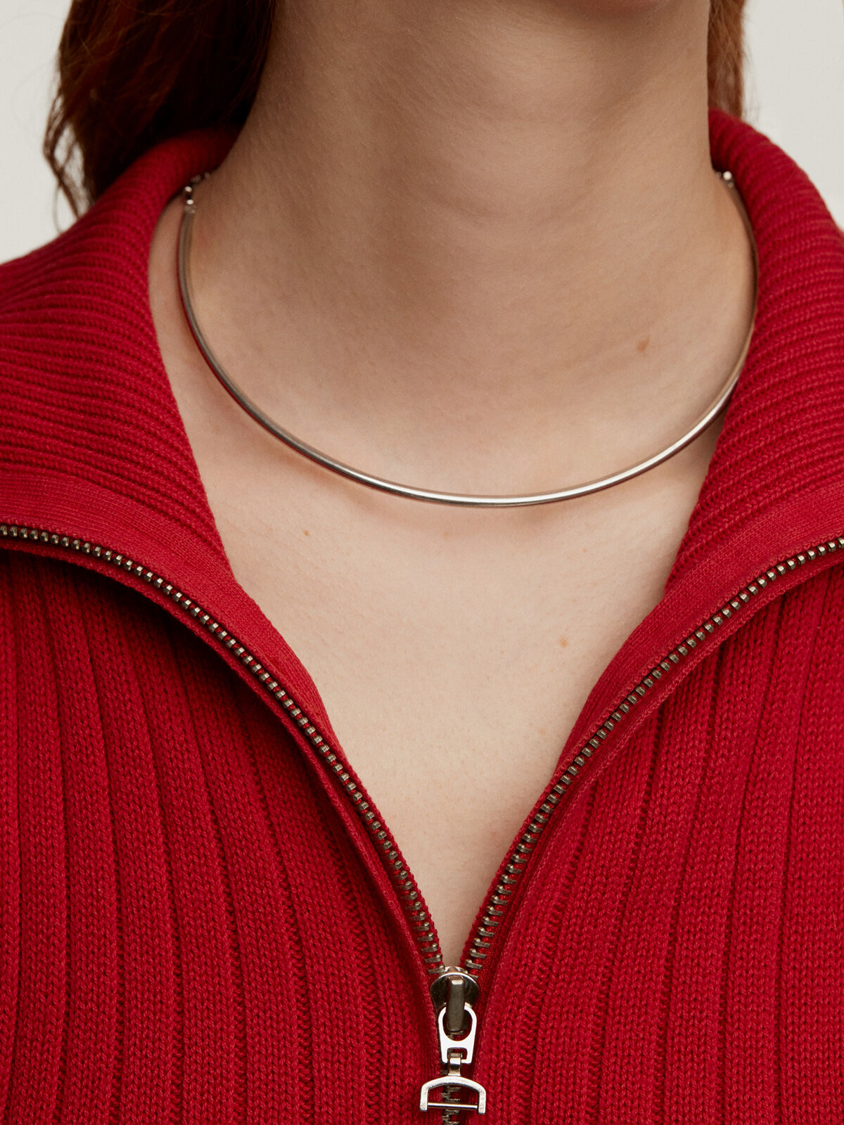 925 Silver Rigid Necklace Aristocrazy