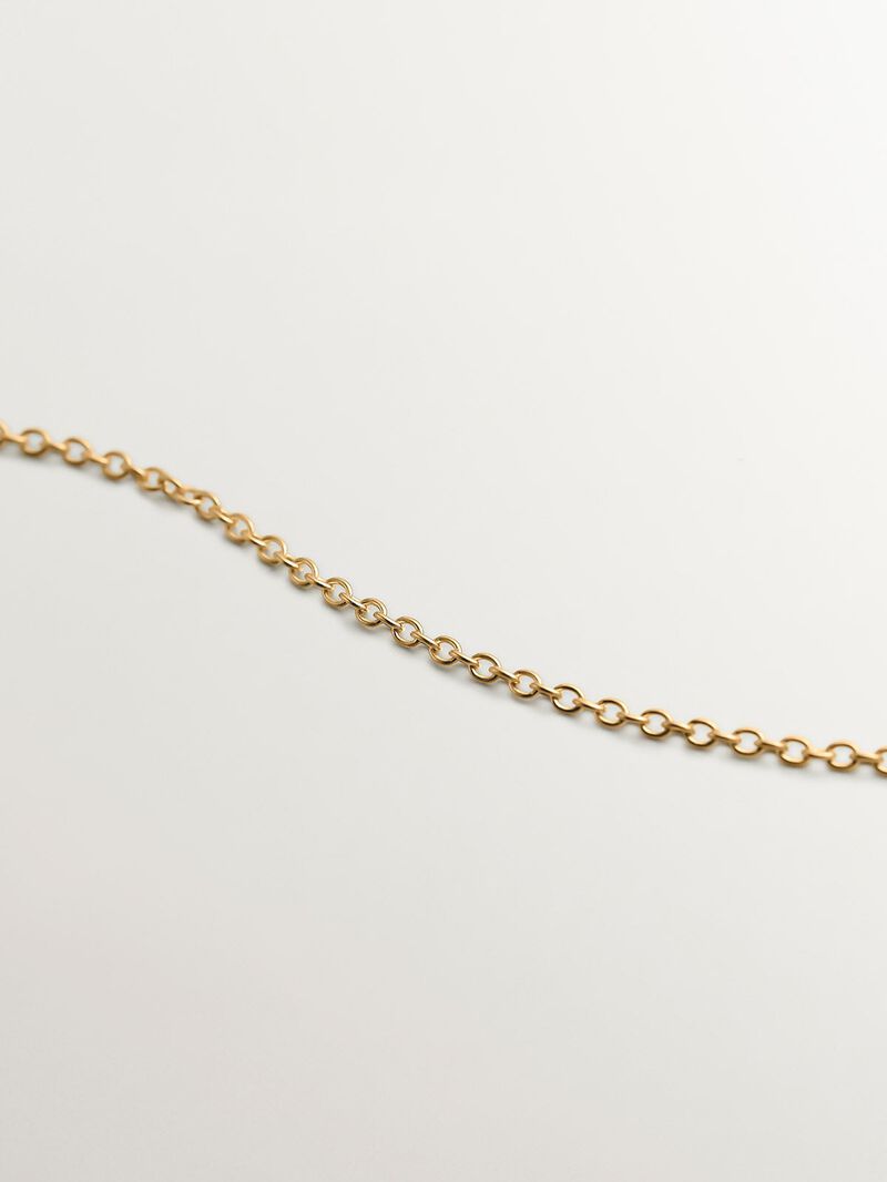 A 925 silver pendant bathed in 18K yellow gold with an eye. image number 2