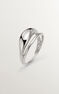 Bague double bombée en argent, J05224-01