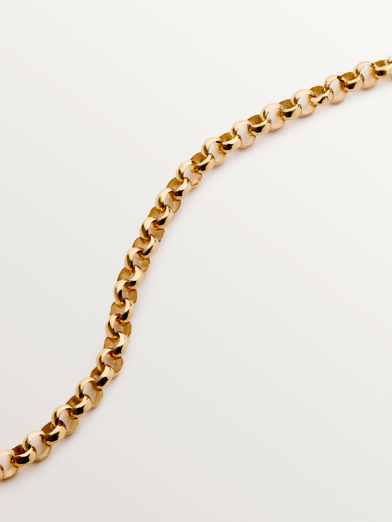 Textured 18K yellow gold plated 925 silver pendant image number 6
