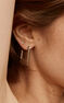 Boucle d’oreilles à l’unité trèfle en or blanc 18 K avec diamants, J00790-01-NEW-H
