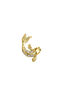 Single fish earring in 18k yellow gold with diamonds, J05096-02-H