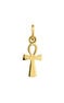 Pendentif croix ansée argent plaqué or , J04900-02