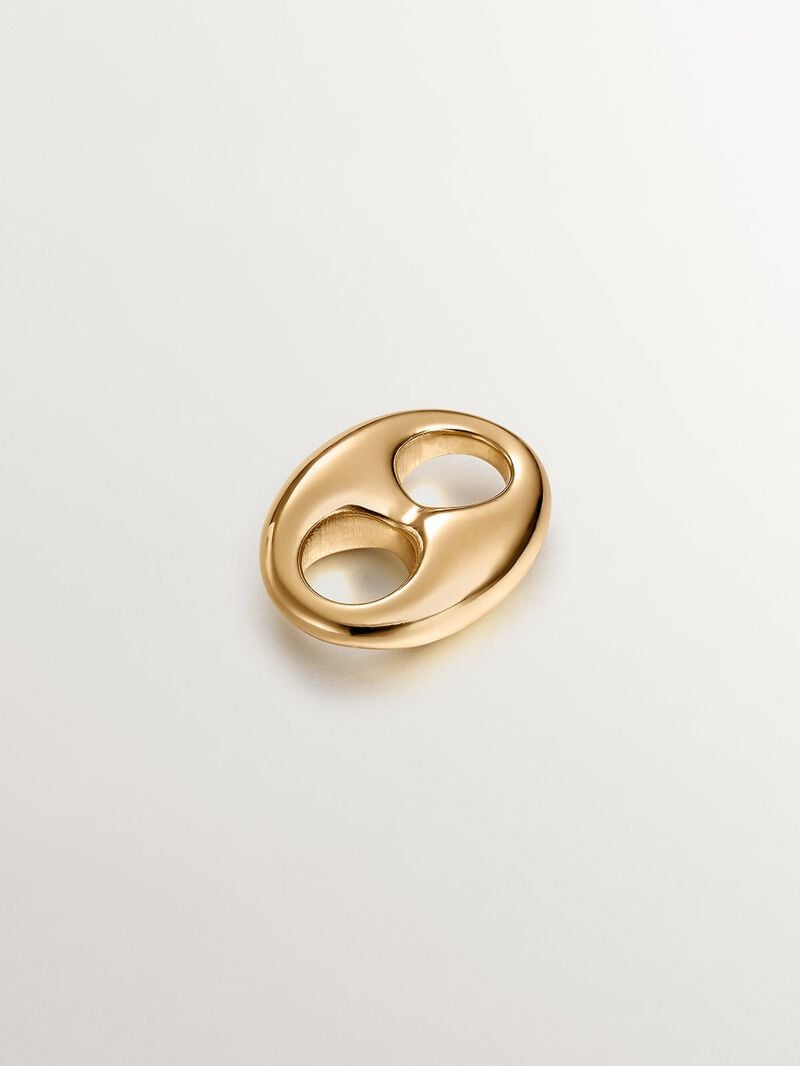 925 silver charm bathed in 18k yellow gold image number 0