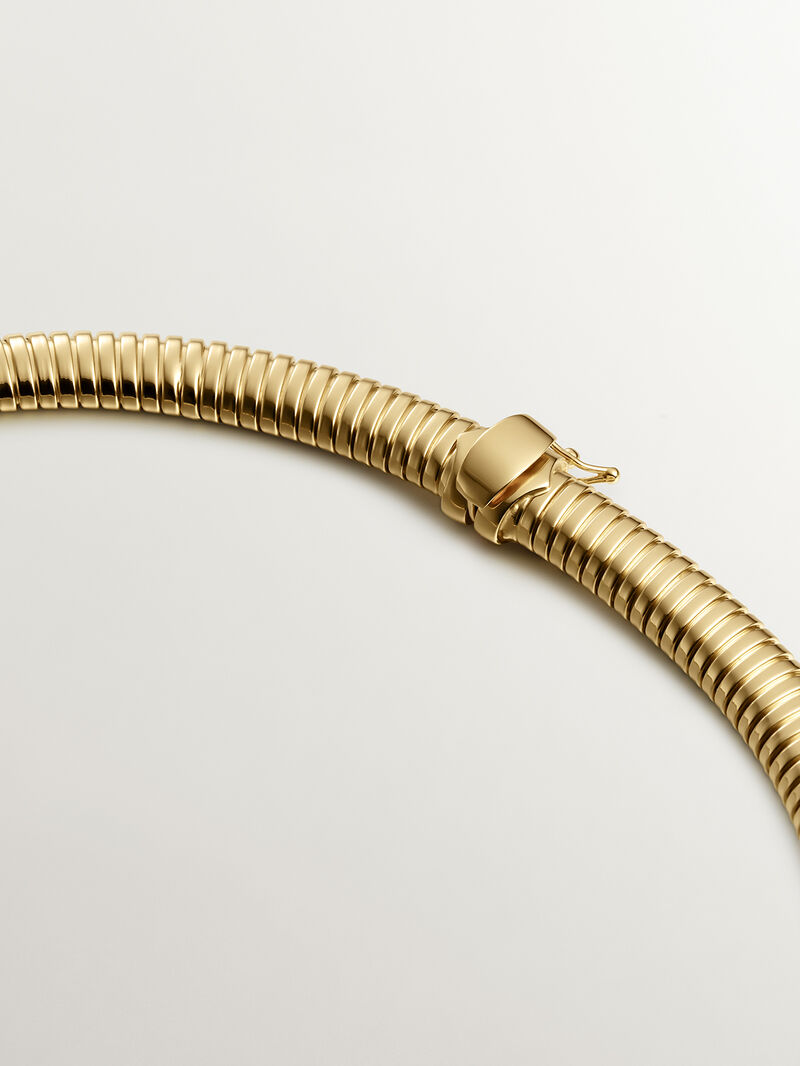 18K yellow gold plated 925 silver tumbagas necklace image number 4