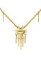 Gold plated fantasy motifs necklace , J04554-02