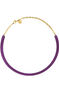 Metallic purple choker in gold-plated silver, J05044-02-PURMETAL