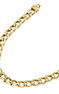 Cadena eslabones barbados de plata bañada en oro amarillo de 18kt, J05335-02-45