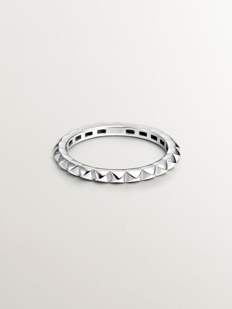 9K Yellow Gold Studded Ring image number 2