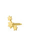 9 kt gold star earring piercing , J04520-02-H