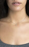 9 kt white gold star necklace , J03863-01