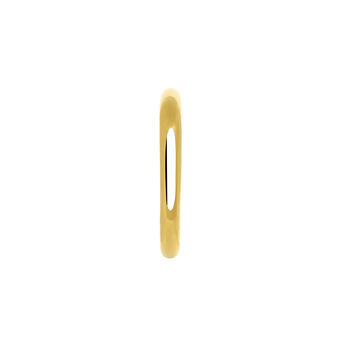 Medium gold hoop earring piercing , J03843-02-H, mainproduct