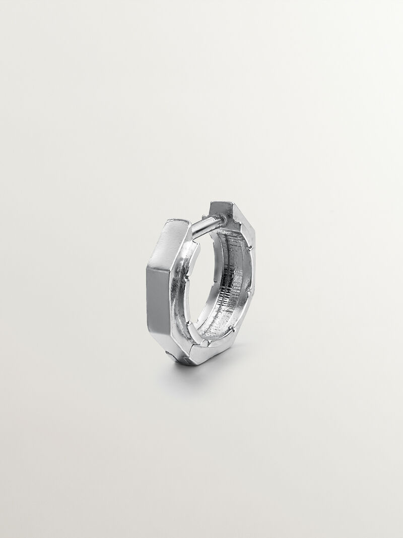 925 Silver Individual Aro Pending with geometric finish image number 0