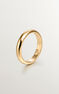 Wedding ring in 18k yellow gold-plated silver with heart on the inside, J05156-02