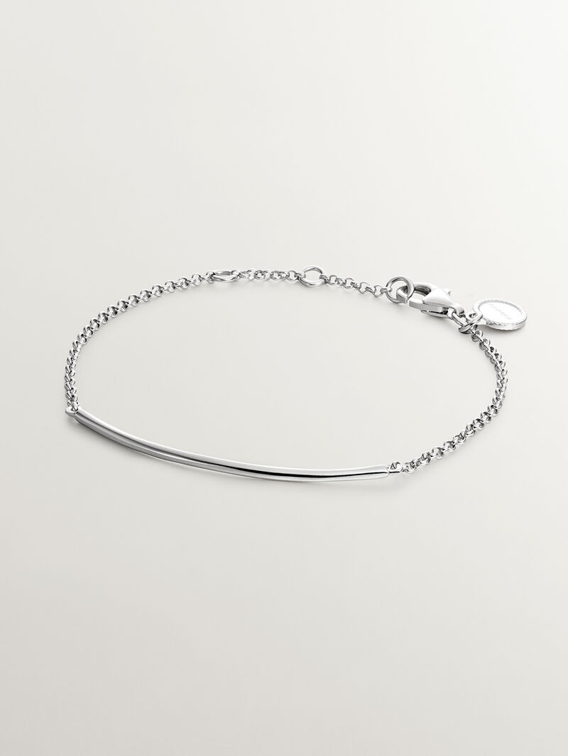 925 Silver bracelet with tube shape image number 0