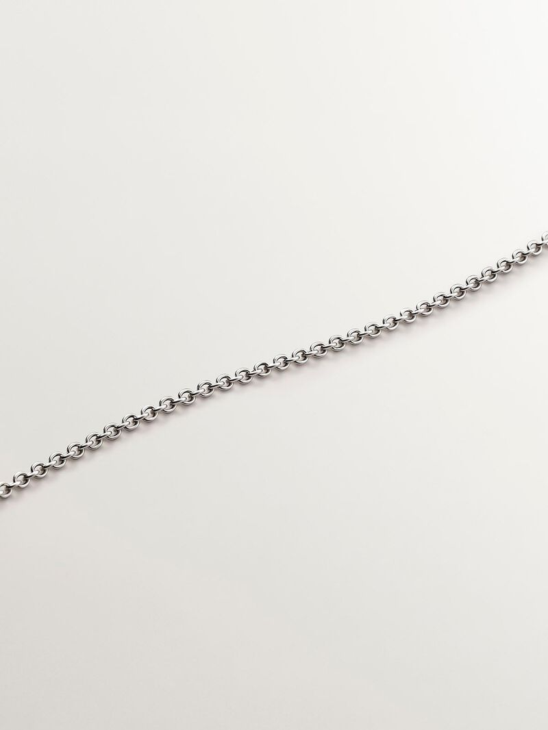 18K white gold pendant with infinity diamonds image number 4