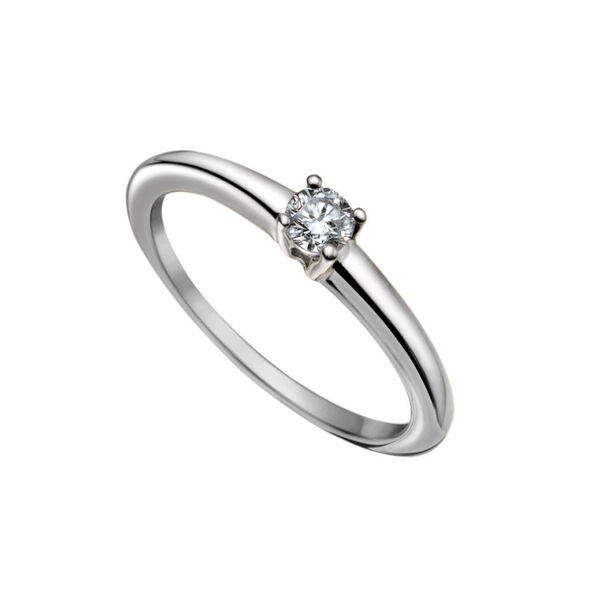 Simple white gold diamond solitaire ring 0.20 ct, J00919-01-20-GVS,hi-res
