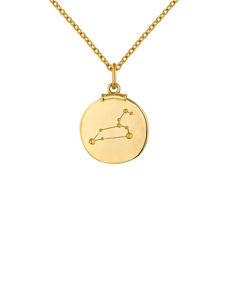 925 Silver Leo Charm bathed in 18K yellow gold image number 8