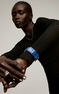 Correa Apple Watch cuero cocodrilo azul, IWSTRAP-BUC