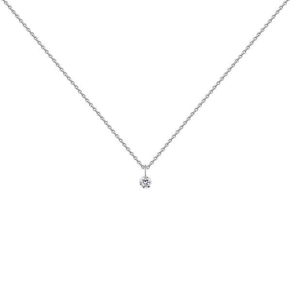 White gold diamond necklace, J04429-01,hi-res