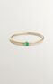 9K gold emerald solitaire ring , J04068-02-EM