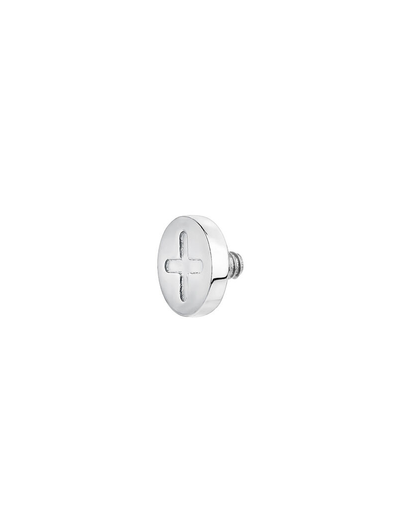 18K White Gold and Titanium Microdermal image number 2