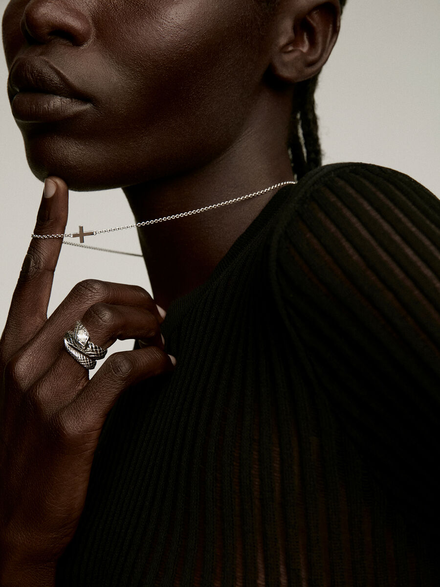 Silver cross pendant, J00653-01, hi-res