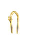 Horseshoe piercing in 9k yellow gold with star, J05171-02-H