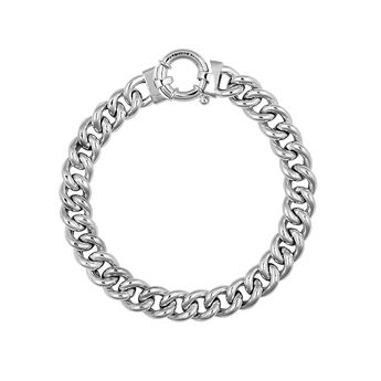Silver maxi barbed necklace , J01918-01-85,hi-res