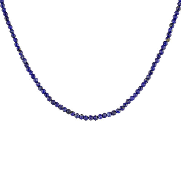 Gold plated silver lapislazuli necklace , J04879-02-LP, mainproduct