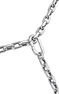 Oval silver hinged clasp, J05347-01