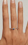Bague ouverte saphir et diamants or blanc , J04064-01-BS