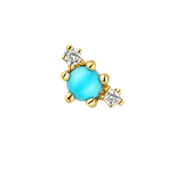 9kt gold turquoise earring , J04692-02-TQ-WS-H,hi-res