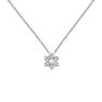 Silver topaz and diamond necklace , J04812-01-WT-GD