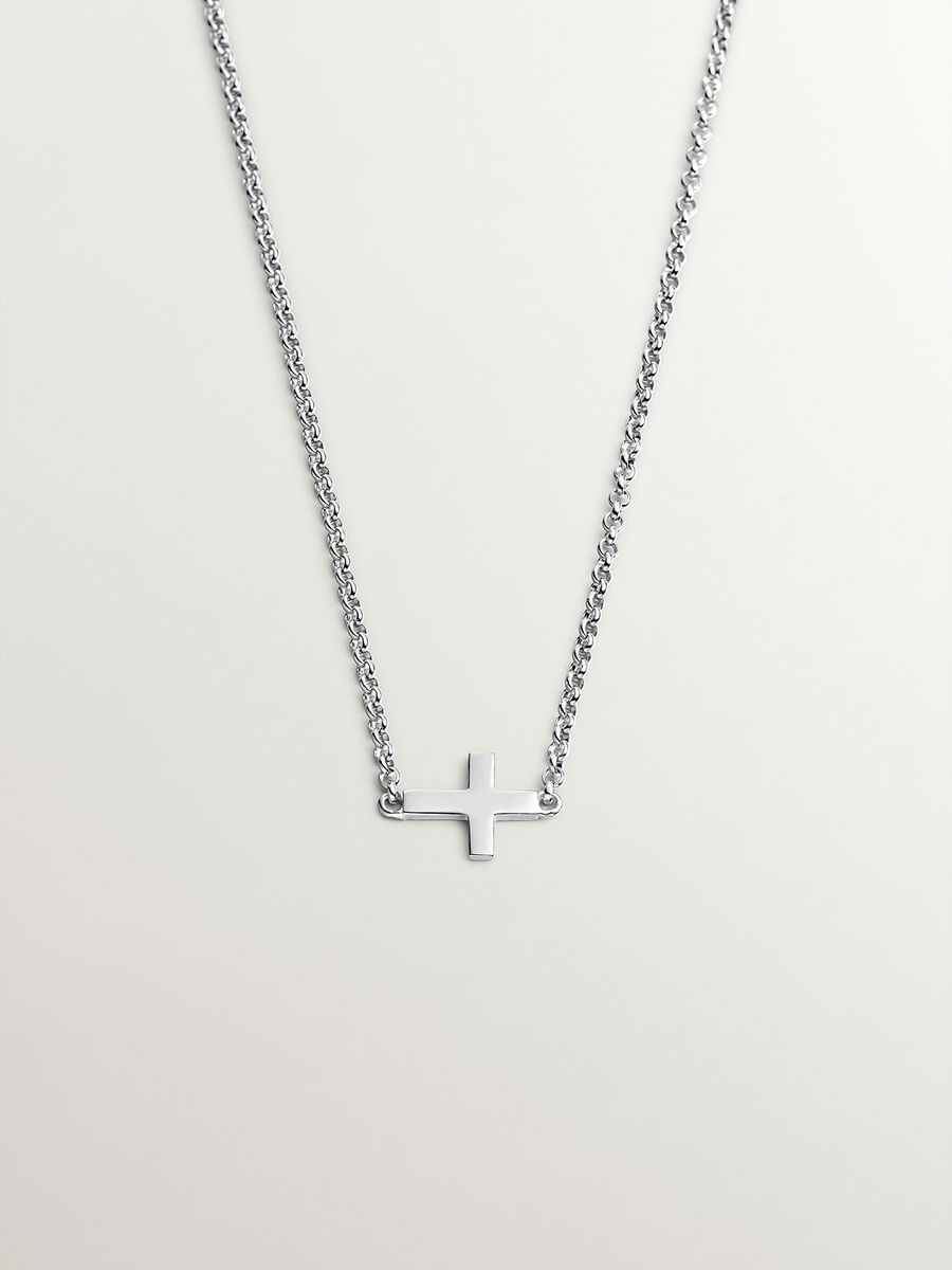 Silver cross pendant, J00653-01, hi-res