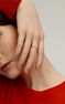 Anillo orla diamantes 0,15 ct oro blanco , J03938-01-15