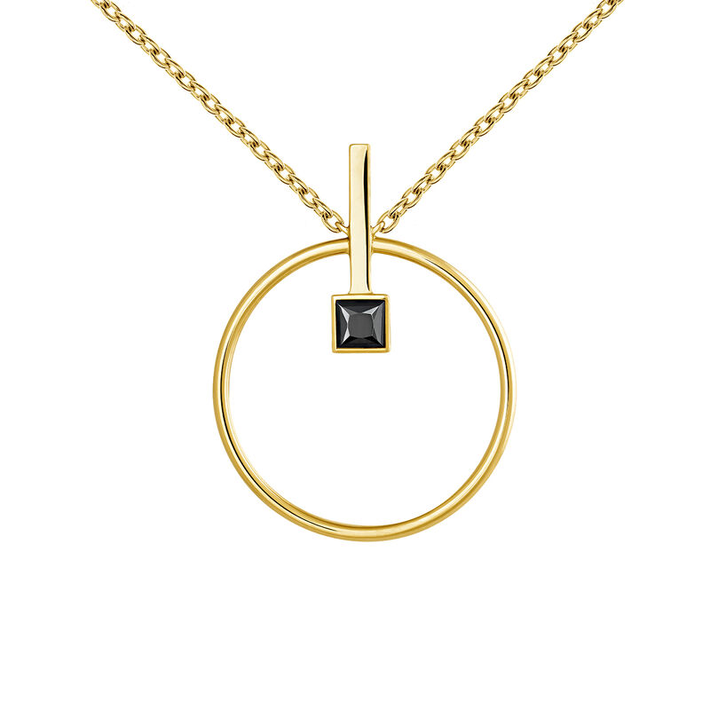 Gold plated spinel necklace , J04062-02-BSN, mainproduct