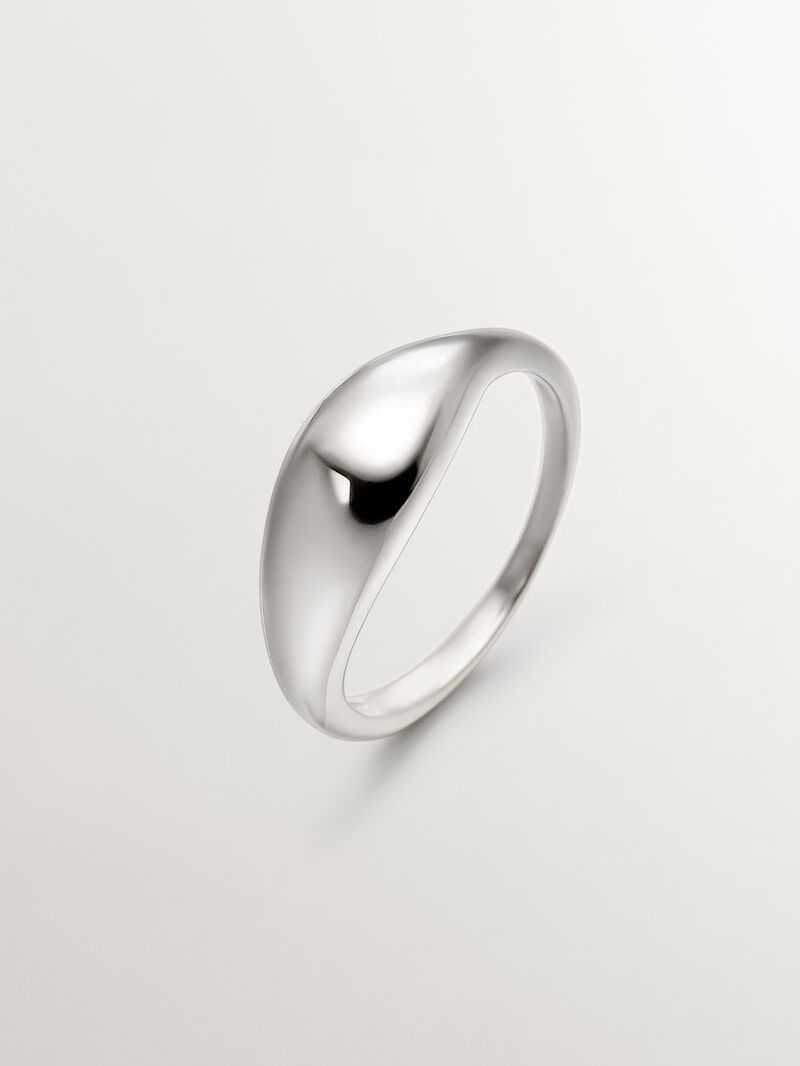 Domed 925 Silver Ring image number 0
