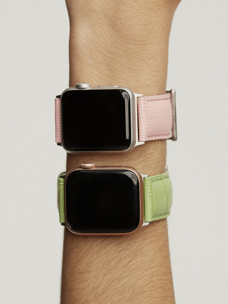 Pink Leather Strap for Apple Watch image number 1