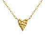 Gold plated heart motif necklace, J04639-02