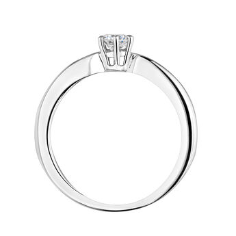 Solitaire ring in 18k white gold with 0.25ct diamond , J00788-01-25-GVS, mainproduct