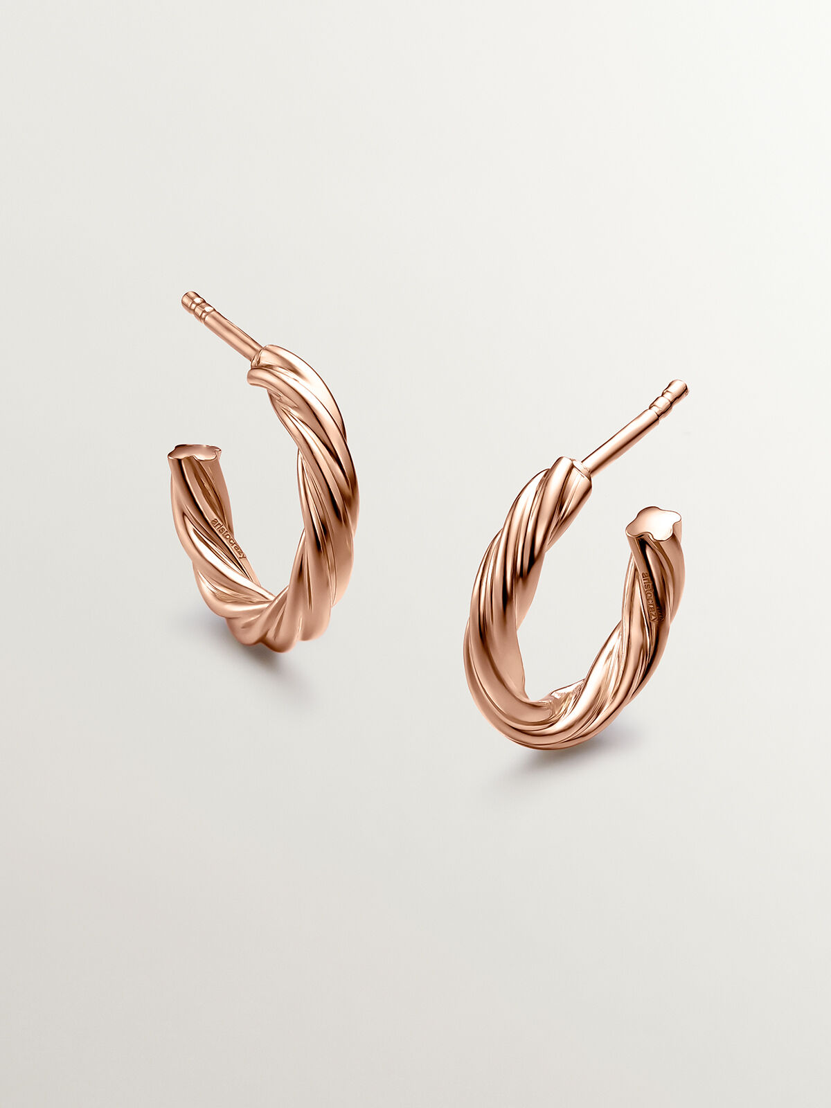 Rose gold clearance medium hoop earrings