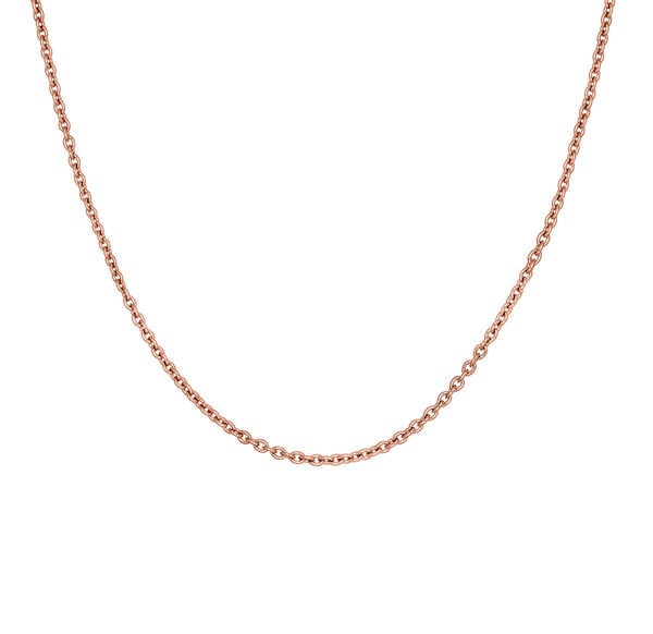 Simple rose gold-plated silver chain  , J03434-03,hi-res