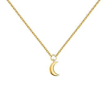 Gold moon necklace , J04544-02, mainproduct