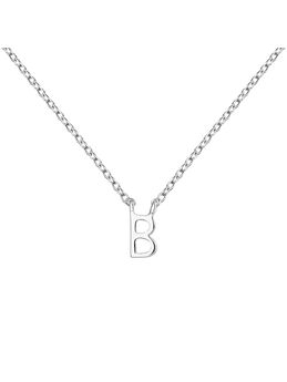 Collier iniciale B or blanc , J04382-01-B,mainproduct
