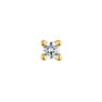 Pendiente solitario diamante 0,05 ct oro , J00887-02-05-H