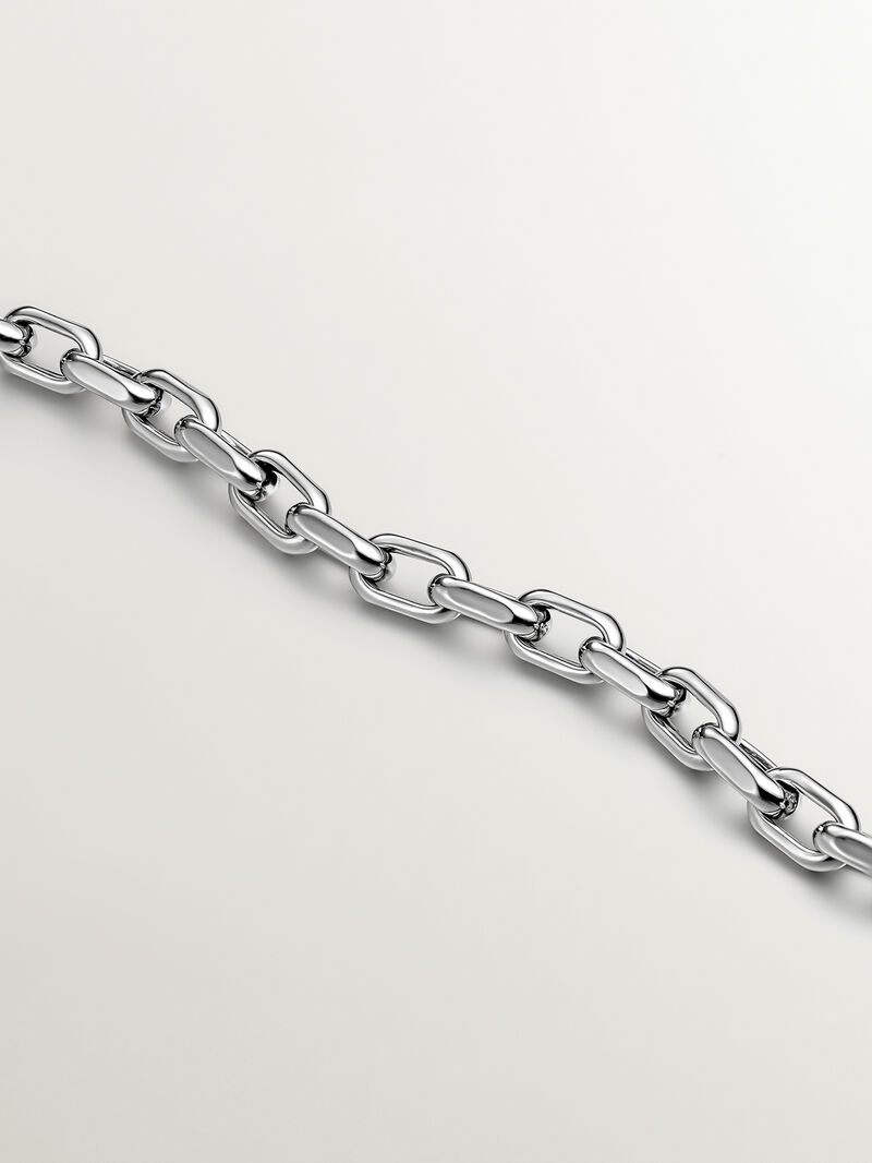 925 Silver Forza Link Chain Bracelet. image number 2