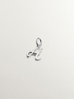 Pendentif initiale H argent  , J03932-01-H,hi-res